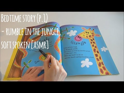 [ASMR] Bedtime Story Reading - Rumble in the Jungle (Soft Spoken, Tracing, Trigger Words & more!)