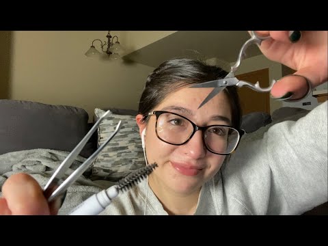 ASMR Doing Your Eyebrows In 1 minute Roleplay