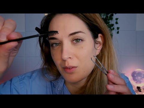 ASMR | Doing Your Eyebrows Roleplay | Shaping | Tweezing | Soft Spoken
