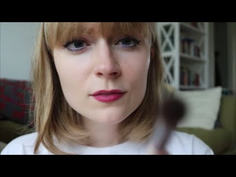 [ASMR] Let me paint your face (inaudible whispering+face brushing)