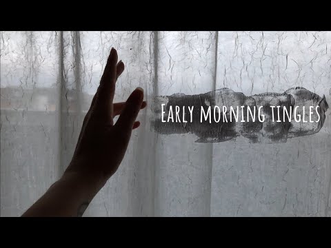 ASMR - early morning TINGLES (camera tapping & mouth sounds)