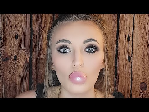 ASMR Chewing gum & blowing bubbles 🫧