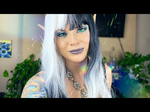 ASMR Dark Elf Girlfriend Gives You Face/Scalp Massage | Personal Attention | Relax | Positive Words