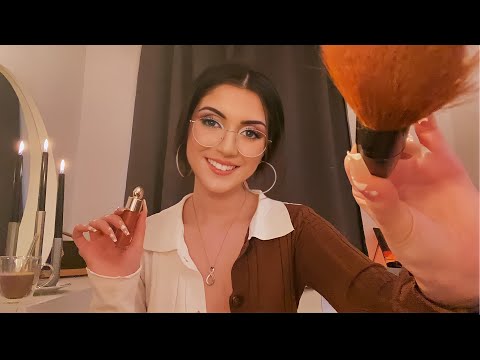 ASMR Doing Your Make Up At Night 💖Whispering & Tapping