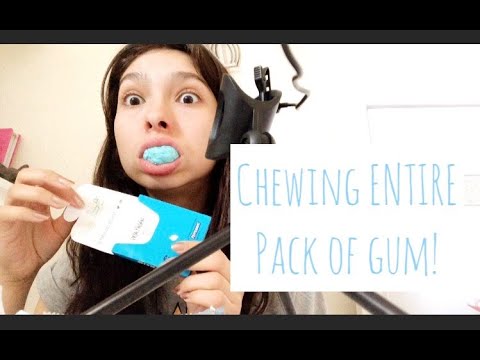 Chewing an ENTIRE pack of gum🧠[EXTREME MOUTH NOISES~ASMR🗣👂]