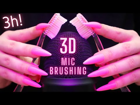 Asmr Intense Mic Brushing,Scratching & Massage | Asmr No Talking for Sleep with Long Nails - 4k