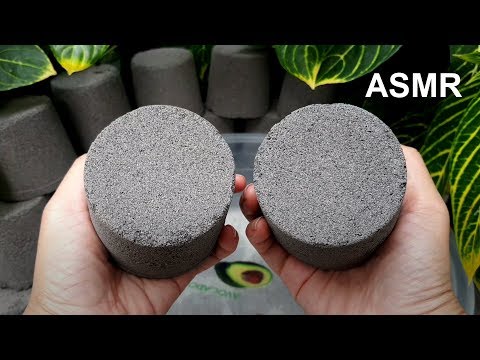 ASMR | Cement Charcoal Sand Crumble in Water #270