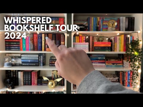 ASMR 📚 Touring my Bookshelves! 2024 - Whispered, Tapping & Scratching