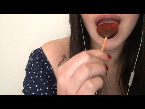 ASMR Lollipop Licking (Mouth Sounds)