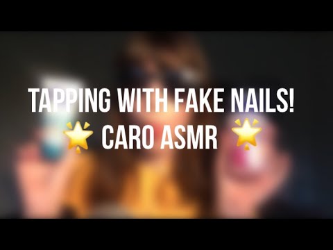 ASMR Tapping On Diffrent Items With Fake Nails! | Caro Asmr