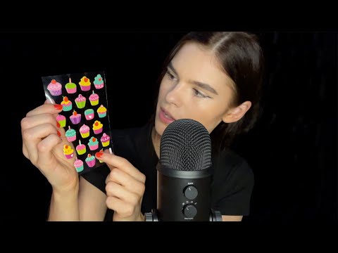 ASMR Shopping spree 🛒 stickers, tapping, water sounds, whispering