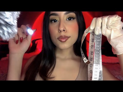 ASMR Cranial Nerve Exam/Measuring Your Body & Face (personal attention)