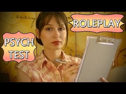 ASMR ✩ RELAXING PSYCHOLOGIST ROLEPLAY + Test (ita)