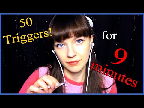 ASMR 50 triggers in 9 minutes