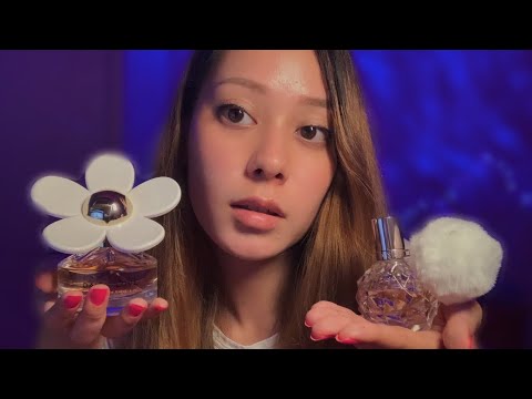 ASMR My Perfume Collection! ✨ Glass Tapping, Lid Sounds & Pure Whispering 🤍