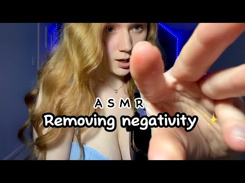 ASMR Removing negativity🧘for my 8k subscribers 🥹[wet mouth sounds]