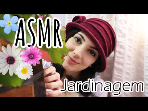ASMR: Roleplay Jardinagem (Vídeo para dar sono e relaxar) Softspoken, tapping, água e flores
