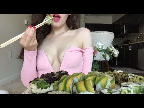 Vegan Sushi (MUKBANG)