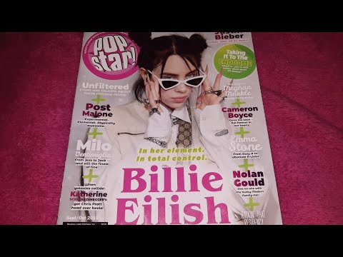 ASMR | flipping magazine pages | Billie Eilish