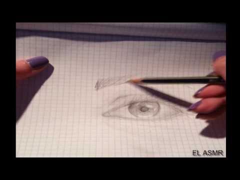 How to draw a eye/Come disegnare un occhio- ASMR ita