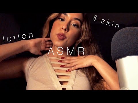 Applying Lotion, Shirt Scratching, Self Massage, Hair Sounds for Relaxation  [ASMR]