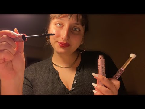 Asmr nice makeup artist does your makeup🩷🌺
