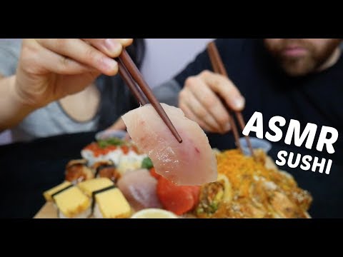 ASMR SUSHI (NO TALKING EATING SOUNDS) | SAS-ASMR