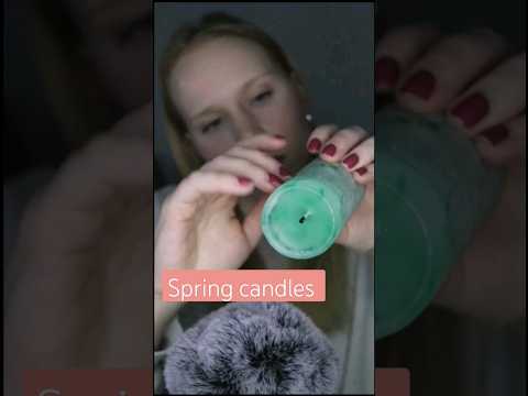 Spring candle tapping #spring #candle #shorts #asmrtapping