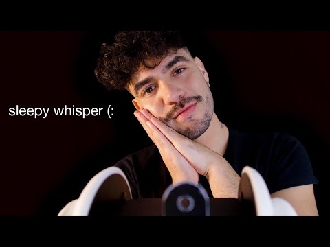 ASMR Slow Male Whisper and Soft Ear Caressing