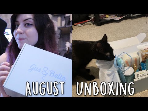ASMR Gus & Bella August Unboxing! ft. My Weird Cats 😸