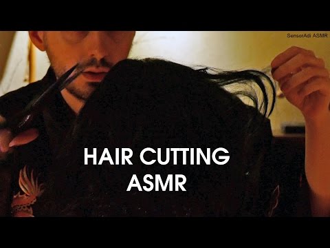 Hair Cutting Brushing with Mia (ASMR Binaural)