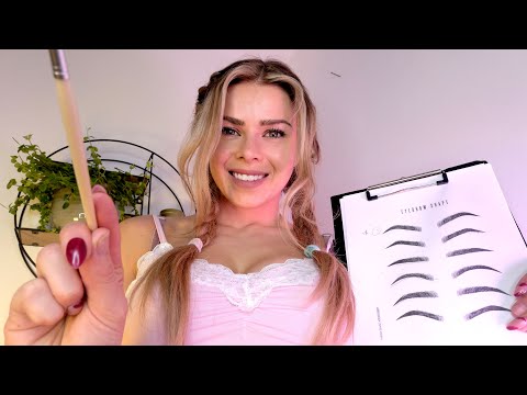 ASMR GIRL DRAWS FEATURES ON YOUR FACE (pov, layered sounds, relaxing)