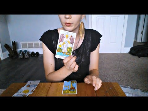 Tarot Card Reading | Soft Spoken ASMR Roleplay | Tapping & Card Sounds