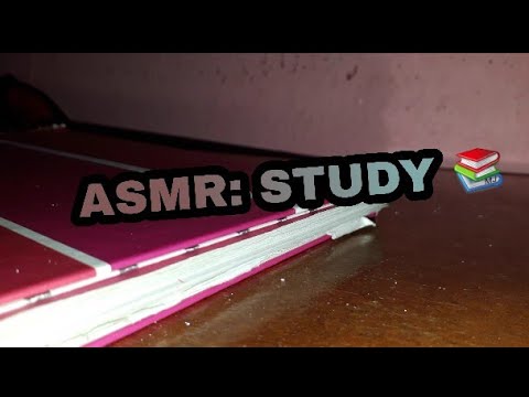 ASMR STUDY❤️: No Talking, cortando papel, sons de folha, de lápis, canetas,etc. (Binaural)