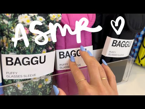 asmr in public: come to baggu with me!!