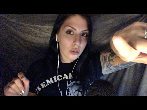ASMR for anxiety, positive affirmations, finger fluttering, tongue clicking