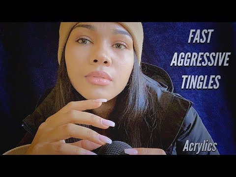 ASMR | Fast & Aggressive Tapping with Acrylic Nails *__*✨