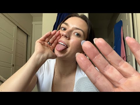 ASMR| 30 Minutes of Spit Painting on You! & Long Nail Tapping on Random Items