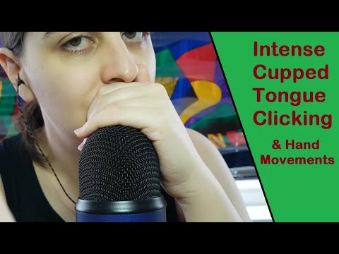 ASMR Intense Cupped Tongue Clicking With Hand Movements - No Talking | Mouth Sounds