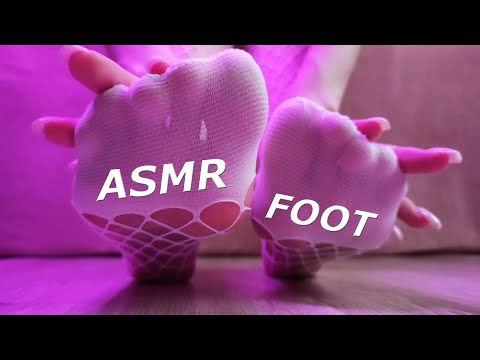 ASMR Foot White Tights Relax Scratching Sounds