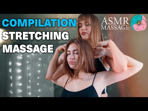ASMR Stretching Massage by Olga and Anna