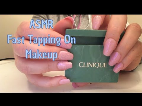 ASMR Fast Tapping On Makeup