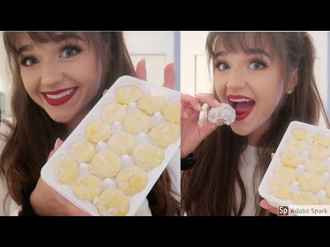 ASMR - Eating Mochi Ice Cream (chewy/sticky mouth sounds)
