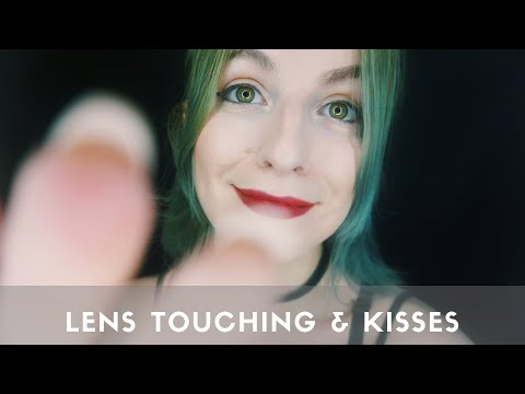 💤 ASMR Lens touching 💋 Kisses 😽 Soft mouth sounds (tongue clicking, shh)