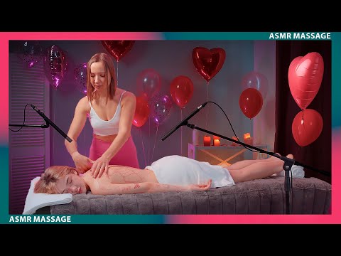 Valentine Day Bliss❤️😱 Lina Special Table ASMR Massage for a Blonde Beauty
