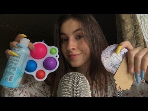 Asmr fast & aggressive tapping with long nails in one minute