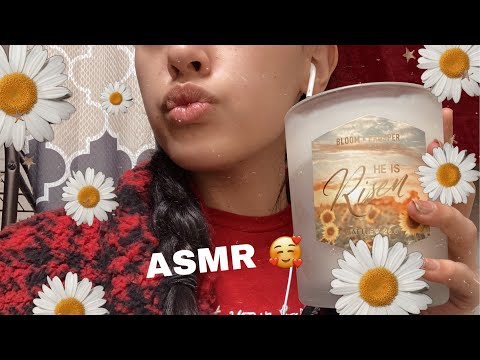 ASMR ~ Tapping on a candle/Mouth sounds 💕