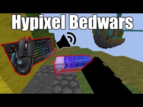 Satisfying Keyboard & Mouse Sounds- Hypixel Bedwars