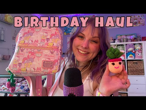 ASMR 2022 rambly birthday haul!! triggers with what I got for my 20th birthday 🥳 🎁✨