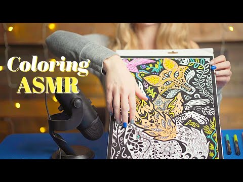 Coloring Mostly Inside the Lines | ASMR No Talking